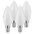 Müller-Licht 4 x LED Leuchtmittel Kerzenform 5,5W = 40W E14 470lm matt warmweiß 2700K