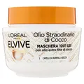 L 'Oréal Paris Elvive Pflege-Maske mit feinem Kokosöl für normales bis Würfel, 300 ml