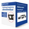 Auto Hak Anhängerkupplung abnehmbar für NISSAN Qashqai II Typ J11 AHK