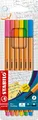 Fineliner - STABILO point 88 - 6er Pack - Neonfarben