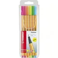 Fineliner - STABILO point 88 - 6er Pack - Neonfarben 6 Neonfarben