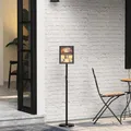vidaXL Messestände Schwarz 25 x 25 x 125 cm Aluminium