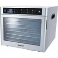 Elektronischer Dörrautomat ED 80 Steel Deluxe edelstahl, 500 Watt, Dörrfläche 30cm x 28cm pro Ebene