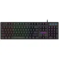RGB LED Gaming QWERTZ Tastatur Schwarz USB Keyboard Beleuchtet Deutsches Layout - Schwarz