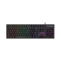 HAC24 RGB LED Gaming QWERTZ Tastatur Schwarz USB Keyboard Beleuchtet Deutsches Layout