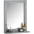 Frg129-sg Spiegel Wandspiegel Badspiegel Mit Ablage Dunkelgrau Bht: 40x50x10cm - Sobuy