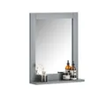 SoBuy Spiegel FRG129, Hängeschrank mit Spiegel, Wandregal, Badezimmer, Wandspiegel mit Ablage Schminkspiegel Badezimmerspiegel Flurspiegel