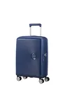 American Tourister Soundbox - Spinner S Erweiterbar Handgepäck, 55 cm, 35.5/41 L, Blau (Midnight Navy)