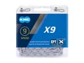 KMC Fahrrad Kette X9 EPT Kompatibilität: 9-fach | SB-Verpackung | silber | 114 G