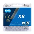 KMC Unisex – Erwachsene X9SL Ti-N X9 SL 9-Fach Kette, 114 Glieder silber