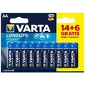 Varta - Longlife Power Aa-batterie – Lr06 Blister 14+6 Einheiten Ø14,5 X 50,5 Mm