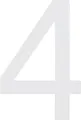 Alpertec Hausnummer 4 Selbstklebend Nachtleuchtend  Hausnummern Hausnummerschild