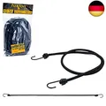 fuxton 10er Set Spanngummi mit Haken an beiden Seiten, 100cm schwarz