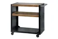 BBQ-Toro Grillablagetisch Grillwagen 95 x 50 x 90 cm, Schwarz, Grilltisch, Beistelltisch