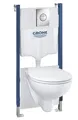 Grohe WC-Vorwand-Element Solido Compact 5-in-1 Set spülrandlos Tiefspül WC