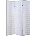 Homestyle4u 3-tlg. Paravent in Weiß 132x175 cm 260