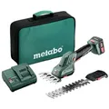 metabo Akku-Strauchschere PowerMaxx SGS 12 Q, Strauch- und Grasschere 1 x 2 Ah Li-Ion in Werkzeugtasche