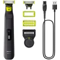 Philips Barttrimmer OneBlade Pro Face & Body, QP6542/15, 14 Schnittstufen, 3 Aufsätze, 2 Klingen