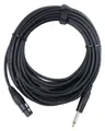 Pronomic XLR zu Klinke Kabel unsymmetrisches Mikrofonkabel - 5 m bis 10 m Länge Instrumentenkabel, Klinke mono 6.3mm, XLR 3-polig (1000 cm), säure- und ölfest, Spannzangen-Zugentlastung