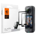 Spigen Glas.tR Slim Schutzfolie kompatibel mit Insta360 X5, Insta360 X4, 2 Stück, Volle Abdeckung, Kratzfest, 9H Härte Folie