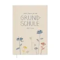 Eine der Guten Lehrerkalender 2025 2026, A5 Grundschulplaner, 1 Doppelseite pro Woche, Softcover Schulplaner für Schuljahr 25/26, Creme Beige mit Blumen, FSC Papier
