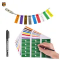 Kabelbeschriftung 540 Stück Markierstift 9 Farben A4 30er