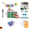 Kabelbeschriftung 540 Stück Markierstift 9 Farben A4 30er