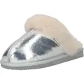 Shepherd Hausschuhe Hausschuhe Leder - Silber - 36