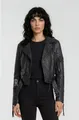 trueprodigy Lederjacke Ava mit Print und Nieten