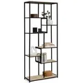Asymmetrisches Bücherregal 8 Ebenen Detroit Industriedesign 161 Cm