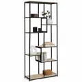 IDMarket - Asymmetrisches Bücherregal 8 Ebenen Detroit Industriedesign 161 cm