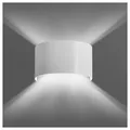 Licht-Erlebnisse Wandleuchte XANDER, LED wechselbar, Warmweiß, Wandleuchte indirektes Licht Up Down Weiß weiß