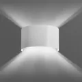 Weiße Wandleuchte Up Down Metall Modern G9 Flur Treppe indirekte Beleuchtung