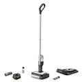 Kärcher Hartbodenreiniger FC 2-4 Battery Set, kabelloser Bodenreiniger mit rotierender Mikrofaserwalze, Akkulaufzeit: ca. 20 min, Flächenleistung pro Akkuladung:ca. 70 m², mit austauschbarem Akku,Weiß