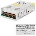 Netzteil DC 12V 50A 600W Spannungswandler AC 220V/230V auf Trafo 12Volt Trans...