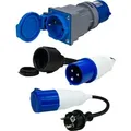 CEE Adapter 3er Set Stromadapter Camping CEE Stecker Schuko Steckdose CEE
