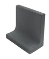 L-Steine schwarz / anthrazit, 50/50/30 cm 1.Sorte Winkelstützen unbewehrt