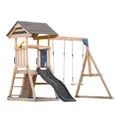 AXI Mia Spielturm aus Holz in Braun mit Doppelschaukel