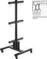 VEVOR Hantelscheibenständer, Hantelscheibenbaum für 2-Zoll-Hantelscheiben, Hantelaufbewahrungsständer, Tragkraft 454 kg