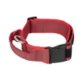 JULIUS K-9 200HA-K-R-2015 Color & Gray series- K9-Halsband mit Haltegriff, Sicherheitsverschluss und Logo und Sicherheitsverschluss, 50 mm*49-70 cm, verstellbar, rot-grau, 50 mm (49-70 cm)