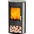 Fireplace Zaria Kaminofen Speckstein Schwarz 6 kW