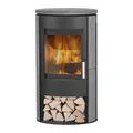Fireplace Kaminofen Zeitbrandofen Zaria Speckstein grau/schwarz (6 kW)