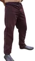 Leonardo Carbone® Leinenhose Asmund - Herren Leichte Sommerhose, Festival Outfit, Wikinger, Mittelalter Kleidung, LARP, Cosplay, Freizeithose Lang - 100% Leinen Dunkelbraun 3XL