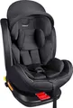 Kindersitz drehbar 360° mit ISOFIX und Liegefunktion mitwachsend I 0-36 kg, 0-12 Jahre, Gruppe 0/1/2/3 I 5-Punkt-Gurt und 3-Punkt-Gurt I Bezug abnehmbar, waschbar I ECE i-Size 129R,Farbe:Schwarz