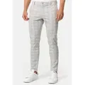 Jeff Anzughose Herren JFLeo Anzug Hose Herrenhose in 3 Farben erhältlich, kariert grau 38/32