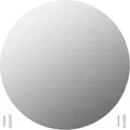 Wandspiegel 50 Cm Rund Glas Vidaxl Silber