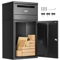 VEVOR Paketbriefkasten 500x325x909 mm, Paketkasten mit Schloss, Paketbriefbox aus verzinktem Stahl mit Diebstahlschutz-Design, Packstation für