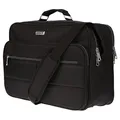 Christian Wippermann Arbeitstasche Herren - Nylon Wasserdicht - Trolleyhalterung, Verstellbarer Tragegurt - 17" Laptopfach, A4-Fächer - 39x30x16 cm - Ideal für Büro, Baustelle, Flugbegleiter
