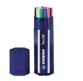 STABILO® Fasermaler Pen 68 in Kunsstoffbox, 20 Farben sortiert 60863