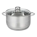 ELO Kochtopf Edelstahl Induktion 24 cm Mit Glasdeckel, Grau 5